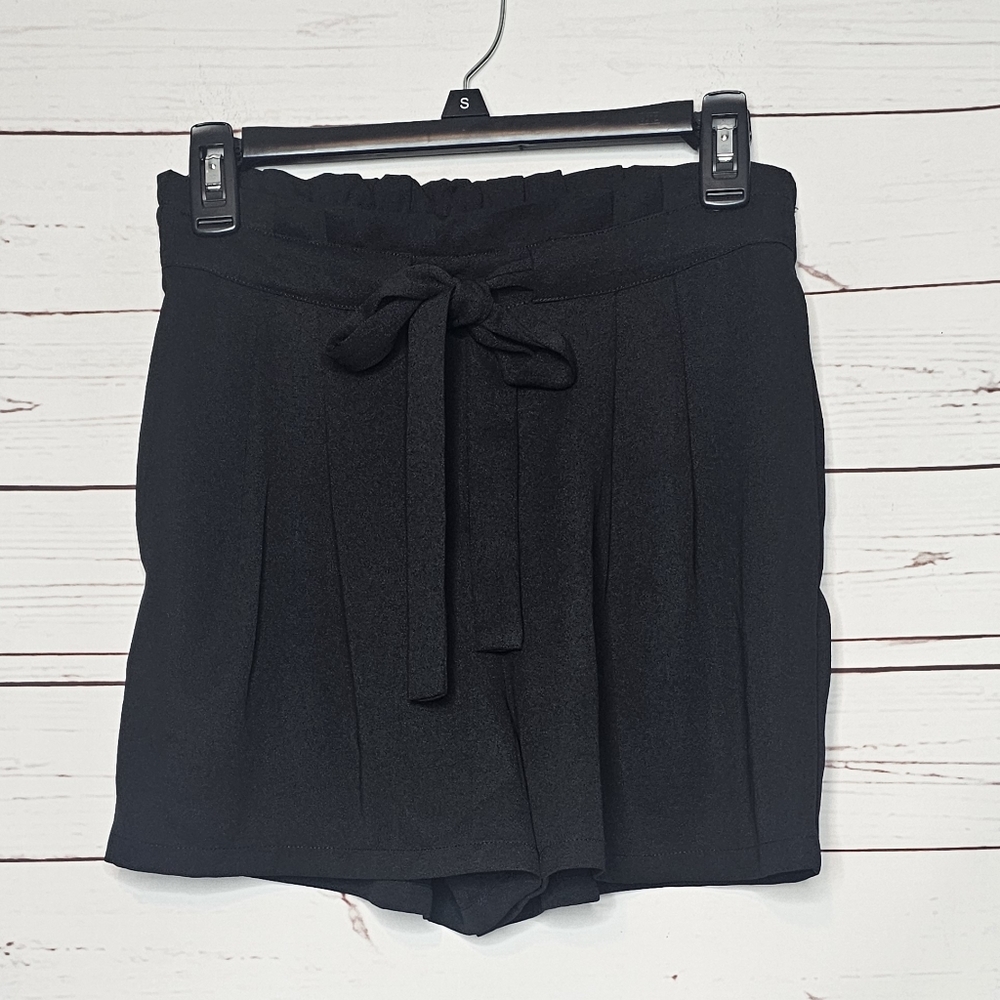 DR2 Danial Rainn Paper Bag Tie Waist High Rise Shorts